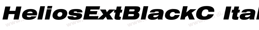 HeliosExtBlackC Ital字体转换